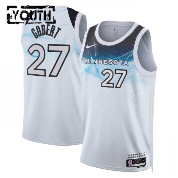 Minnesota Timberwolves Trikot Rudy Gobert Nike 2024-25 City Edition Weiß Swingman - Kinder Minnesota Timberwolves Trikot Rudy Gobert Nike 2024-25 City Edition Weiß Swingman - Kinder